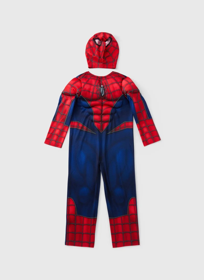Matalan Spiderman Boys Red Costume